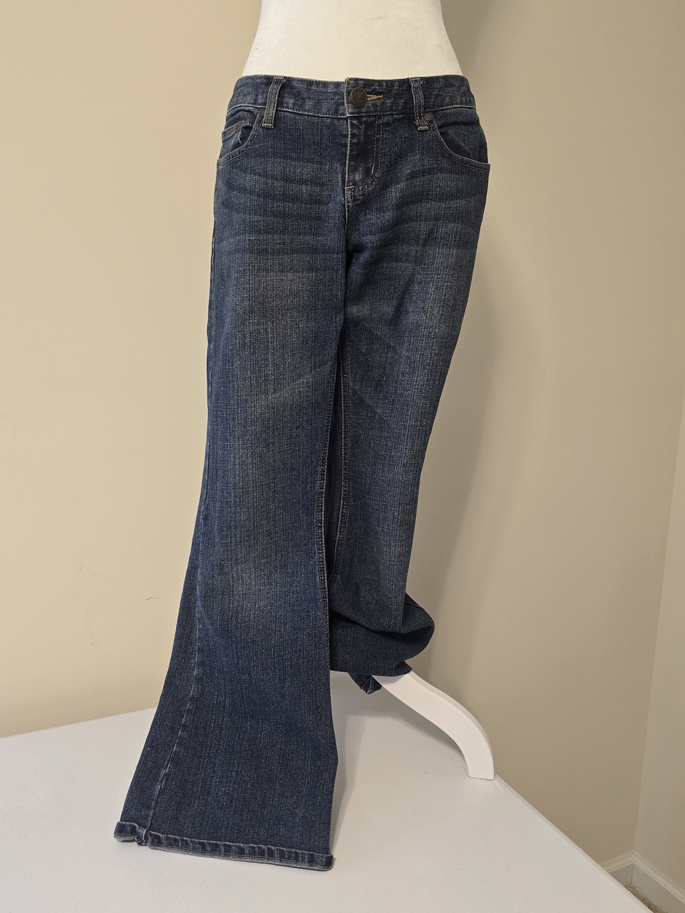 Vintage American Rag Dark Blue Flare Jeans
